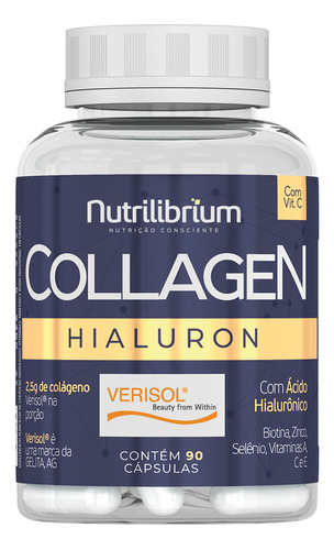 Colágeno Verisol Com Ácido Hialurônico Biotina  Bodyaction Sabor Without flavor