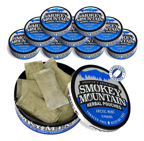 Smokey Mountain Caffeinated Pouches - Arctic Mint - Tobacco