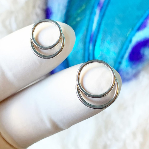 Imagen 3 de 3 de Septum Clicker Doble Sin Fin Piercing Argentina ®