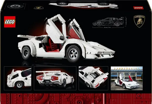 Lego Lamborghini Countach 5000 Quattrovalvole 1506 Pç 10337 Lego Lamborghini Countach 5000 Quattrovalvole 1506 Pç 10337