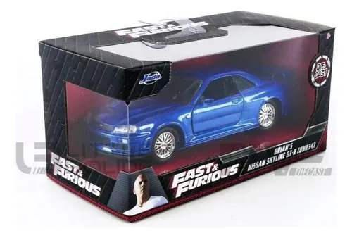 Carro Coleccionable Fast Furious Brian S Nissan Skyline Gt-r