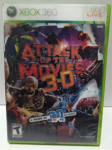 Attack Of The Movies 3-d Para Xbox 360 Usado