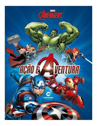 Livro Ilustrado Acao E Aventura Marvel Vingadores, De Marvel. Série Marvel Vingadores Editora Culturama, Capa Dura, Edição Culturama Em Português