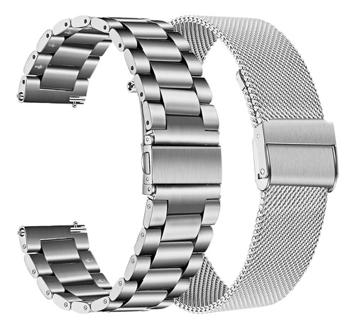 Correa De Reloj Trumirr Compatible Con Fossil Gen 5 Plata