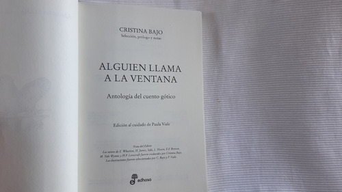 Imagen 9 de 10 de Alguien Llama A La Ventana Cuento Gotico Cristina Bajo