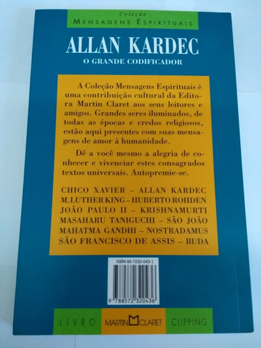 Imagem 2 de 2 de Livro Allan Kardec O Grande Codificador Usado