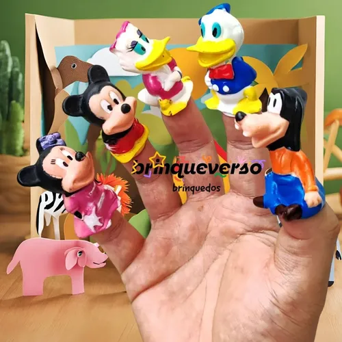 20 Brinquedos Dedoches Turma Do Mickey Mouse 2pol | Parcelamento