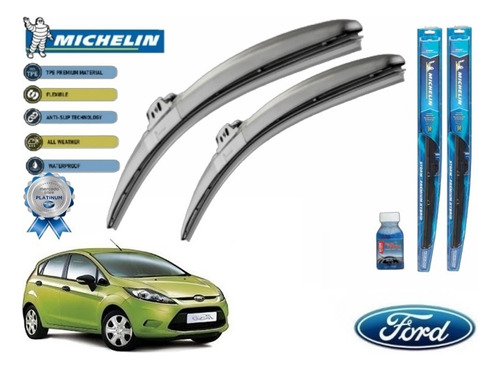 Par Plumas Limpiabrisas Ford Fiesta Hb 2011 A 2013 Michelin