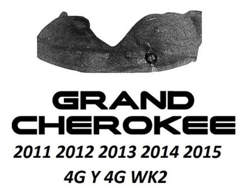 Guardapolvo Delantero Jeep Grand Cherokee 2011 2012 2013