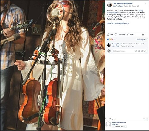 Cadena Swing Violín Suspensión Para El Soporte De Micrófono