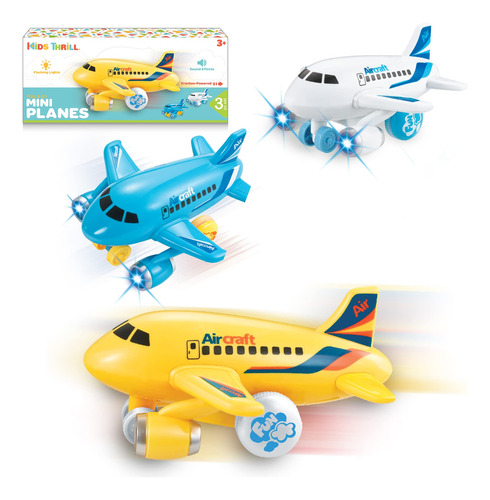 Kidsthrill Juguete De Avión Para Niños Y Niñas. Juego De.