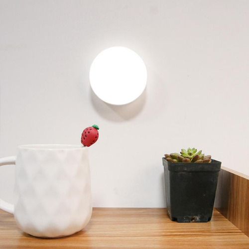 Sensor De Movimiento Usb Montaje En La Pared Luz Blanca