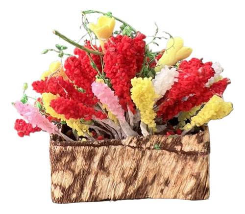Mini Maceta Con Forma De Ramo De Flores Diminuto Para