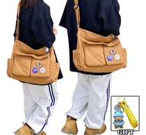 Comprar Bandolera De Lona, Bandolera Grande Tipo Hobo, Bandolera