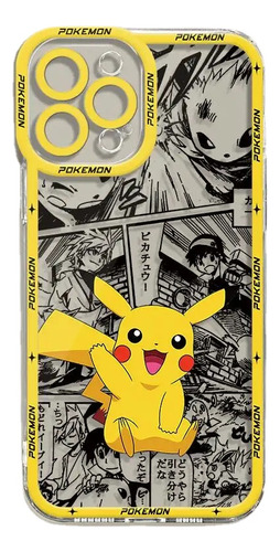 Funda Para iPhone 13 Pro Max 11 14 15 12 Pokémon Pikachu