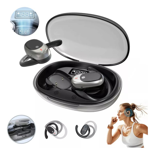 Auriculares Bluetooth Resistentes Al Agua Y Ruido Con Gancho