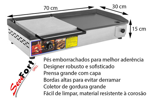 Chapeira Sanduicheira Com Prensa Grande Cor Cinza 127v