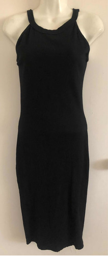 Hermoso Maxi Dress Negro Entubado Tipo Forever 21 Nuevo