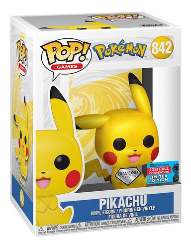 Funko Pop! Pikachu Diamond Pokemon 842 Convention Exclusive