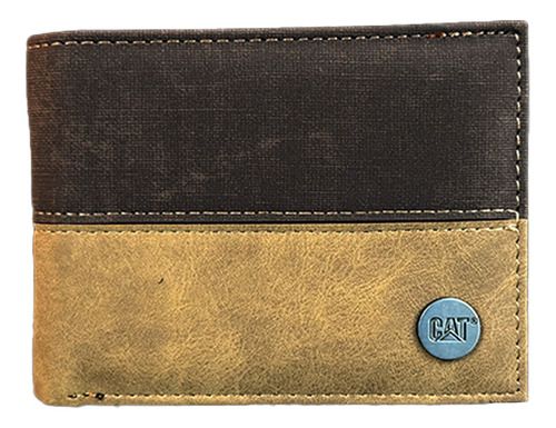 Cartera Para Hombre Cafe Cat Tarjetero Billetera Café