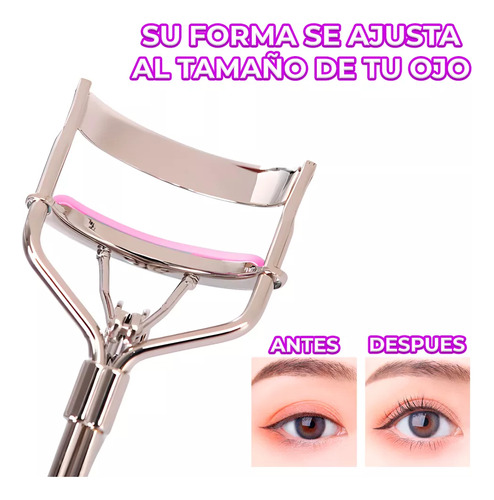 Pinzas Rizador Pestañas Acero Inoxidable Efecto Natural MA.14