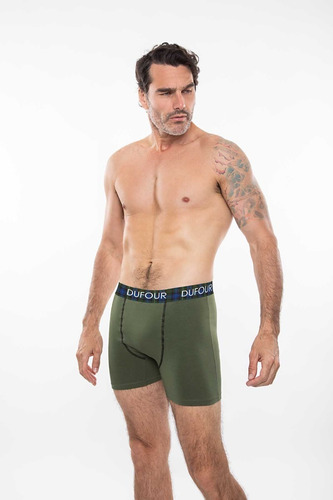 Boxer Hombre Algodon Cintura Elastica Escoces Dufour 11818