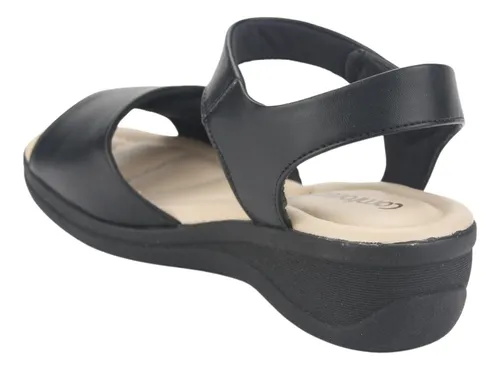 Sandalia Comfortflex Mujer 2388403 Negro Casual