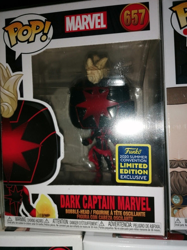 Funko Pop Dark Captain Marvel (Usado)
