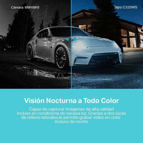 Imagen 6 de 9 de Cámara Seguridad Wifi Tapo C320w Exterior 2k Qhd Sd 64gb