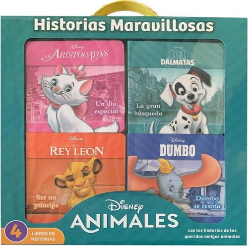 Disney Animales Historias Maravillosas 4 Libros / Lexus