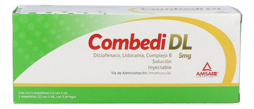 Combedi Dl Solución Inyectable 5 Mg Caja Con 6 Ampolletas