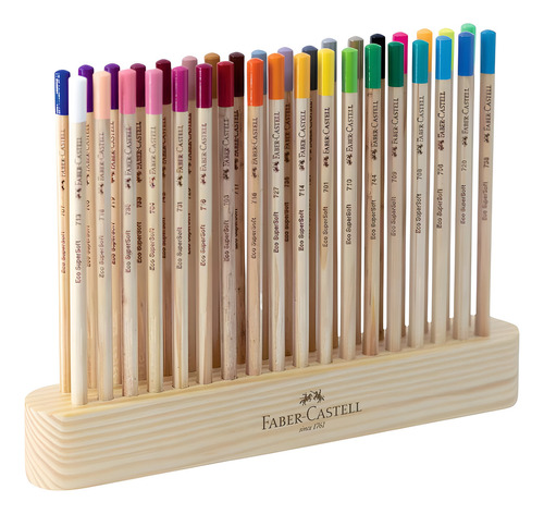 Lápis De Cor Redondo Faber-castell Supersoft 36 Cores Marcação Variada