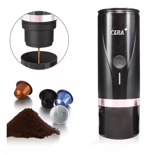 ❄️ Cafetera de viaje¸ Máquina de café espresso portátil eléctrica para  cápsula compatible con expre 