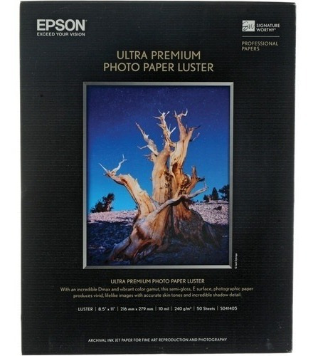 Papel Epson Fotográfico Luster S041405, Carta, 50 Hojas