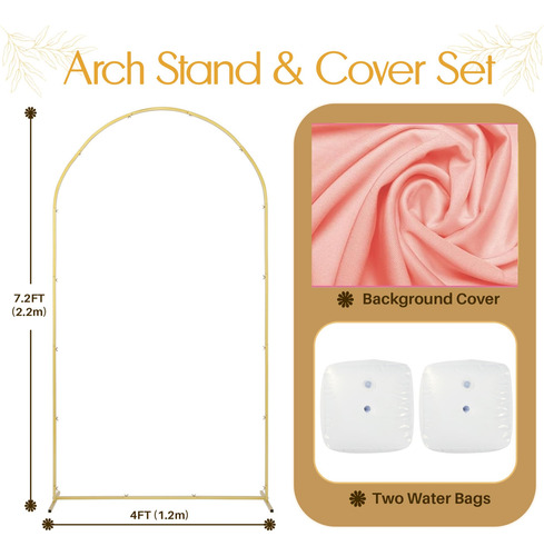 Soporte De Arco De Metal 2.2 Metros Con Funda Y Bolsas De Ag