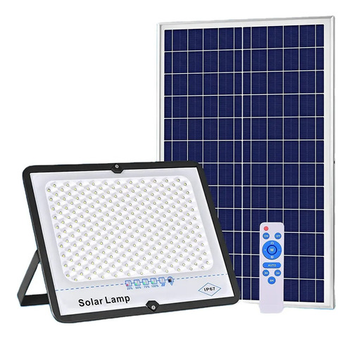 Reflector  Con Panel Solar Cuadrado 100w