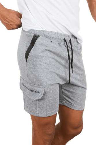 Pack X 2 Short Bermuda Cargo Con Cierre Algodon Hombre 