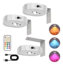 Comprar BYLIFITRY Lámparas De Pared Inalámbricas, Lámparas De Pared Con Mando A Distancia, Lámparas De Pared Recargables Con Pilas, 13 Colores RGB, Regulables Y Con Temporizador, Lámparas De Galería, Iluminac