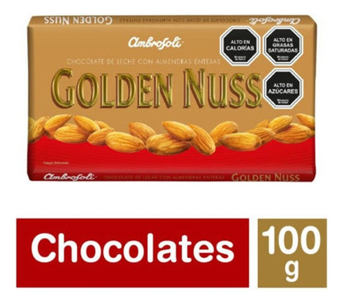 Chocolate Golden Nuss De Ambrosoli Tableta De 100gr