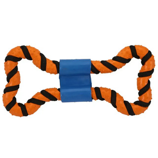 Brinquedo Mordedor Cachorro Osso Corda Borracha Resistente