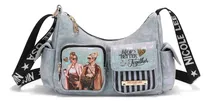 Comprar Bolsa Shoulder Nicole Lee Mezclilla Print Ladies Night Fw24 Acabado de los herrajes Níquel Color Ladies Night Out Correa de hombro Rojo