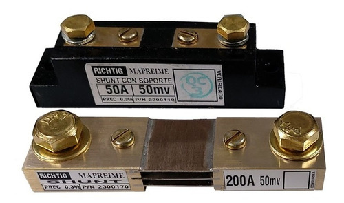 Resistencia Shunt Derivador De 80a A 100mv Con Soporte