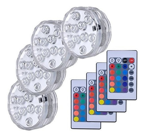 Hitopin Luces Led Sumergibles Controladas A Distancia Con Pi