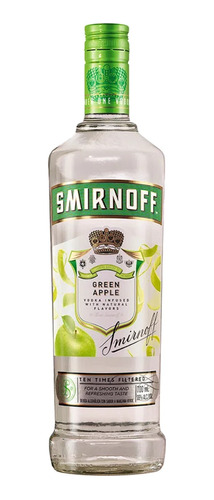  Vodka Smirnoff Green Apple Saborizado Manzana Verde 700ml