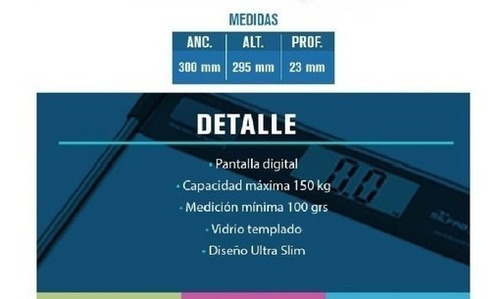 Balanza digital Silfab BE211, hasta 150 kg