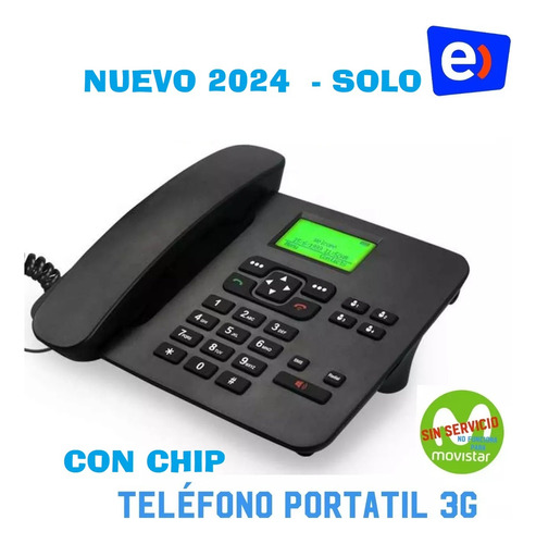 Teléfono Inalámbrico 3g Con Chip Entel-wom-claro-vtr