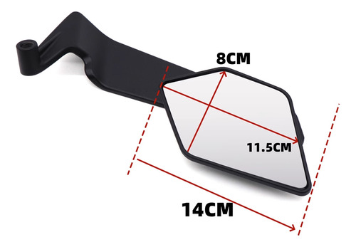 2 Piezas De Reflector De Espejo Retrovisor Universal E