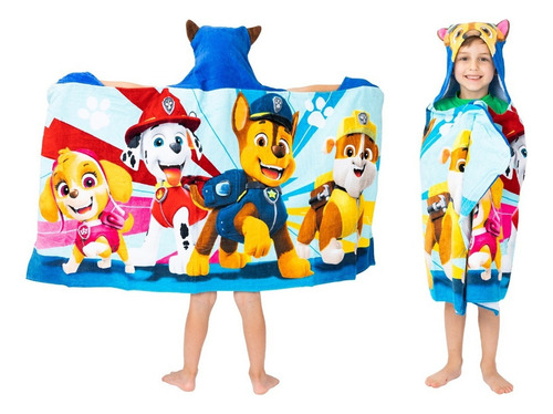 Paw Patrol Chase Chase Con Toallon De 61cm X 127cm Color Azul