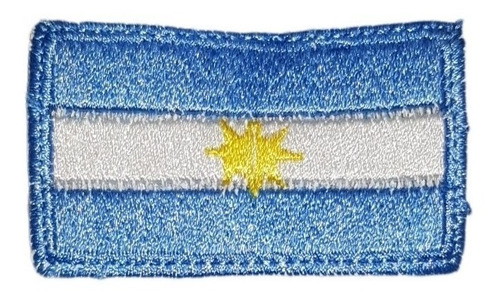 Bandera Bordada Argentina Parche Escudo Chica