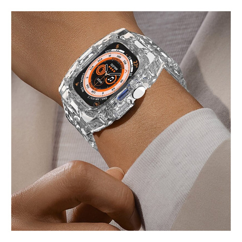 A Capa Transparente Com Alça De Pc Para Apple Watch Ultra